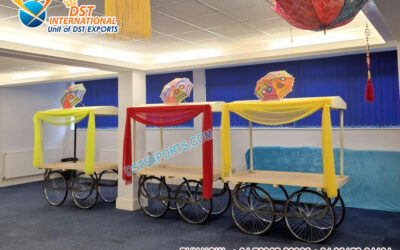 Mehndi Night Wooden Food Cart Decoration